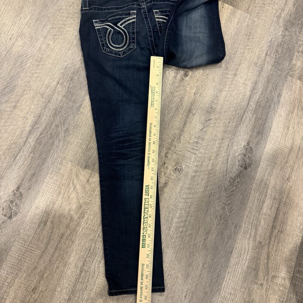 Big Star Maddie Y2K StyleStretch 7/8 Length Jeans Womens Size 27w Dark Blue - Picture 6 of 6